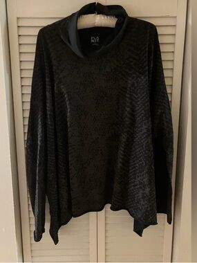 Planet by Lauren G Pima Cotton Snakeskin Oversized Tunic